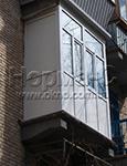 Балкон із цільної металопластикової конструкції. Фото 2
