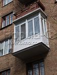 Балкон із цільної металопластикової конструкції. Фото 3