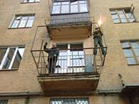 Зварювання опорної конструкції балкону. Фото3
